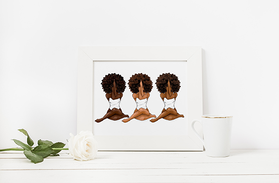 coco-michele-triple-yogi-art-print